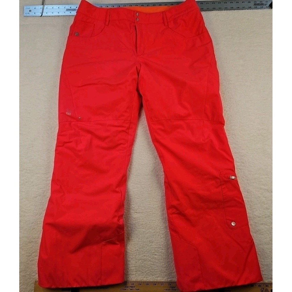 Spyder Neon Pink Thinsulate Ski Pants Women Sz 18 Waterproof Insulated Snow Gear